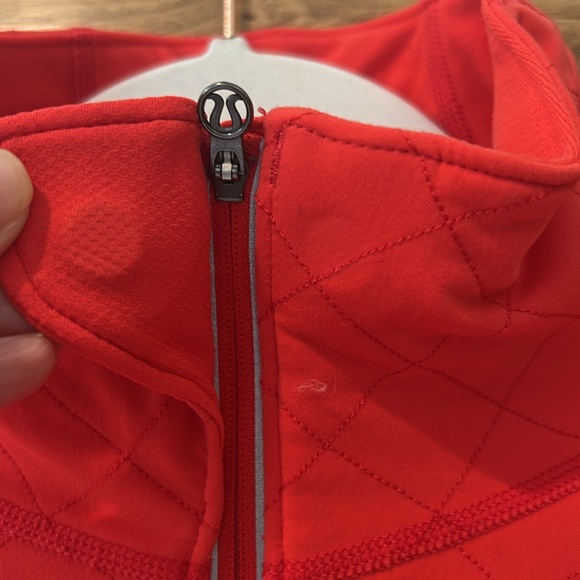 Lululemon Bright Red Pullover Zip Top Running Jacket - Picture 3 of 13